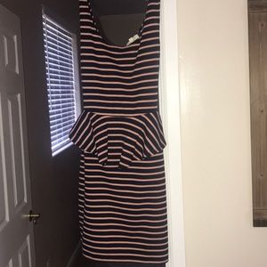 Navy/ coral dress. Worn once!